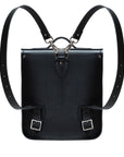 Handmade Leather City Backpack - Black Executive