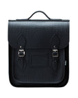 Handmade Leather City Backpack - Black Executive