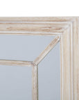 Vintage Rustic Washed Wood Window Mirror