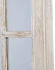 Vintage Rustic Washed Wood Window Mirror