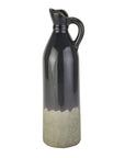 Navy Stoneware Pitcher for Decorative Display