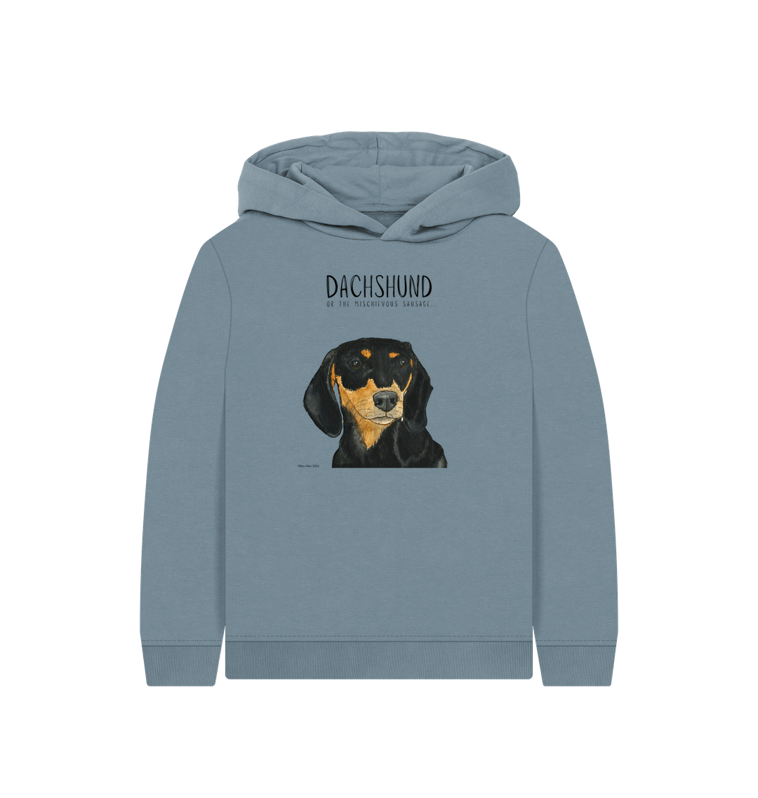 Mischievous Black &amp; Tan Sausage Hoodie – Snuggles, Sass &amp; Sustainability!