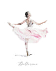 Watercolour Ballerina Greeting Card – Perfect for Dance Lovers