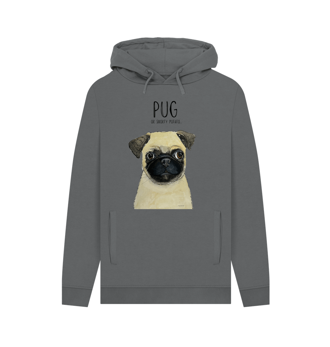 Pug or Snorty Potato? Men's Hoodie – Cozy, Funny, &amp; Pug-tastic!
