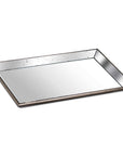 Vintage Astor Distressed Mirror Tray | Wood Accent Decor