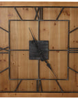 Elegant Williston Square Wood Clock | Timeless Decor
