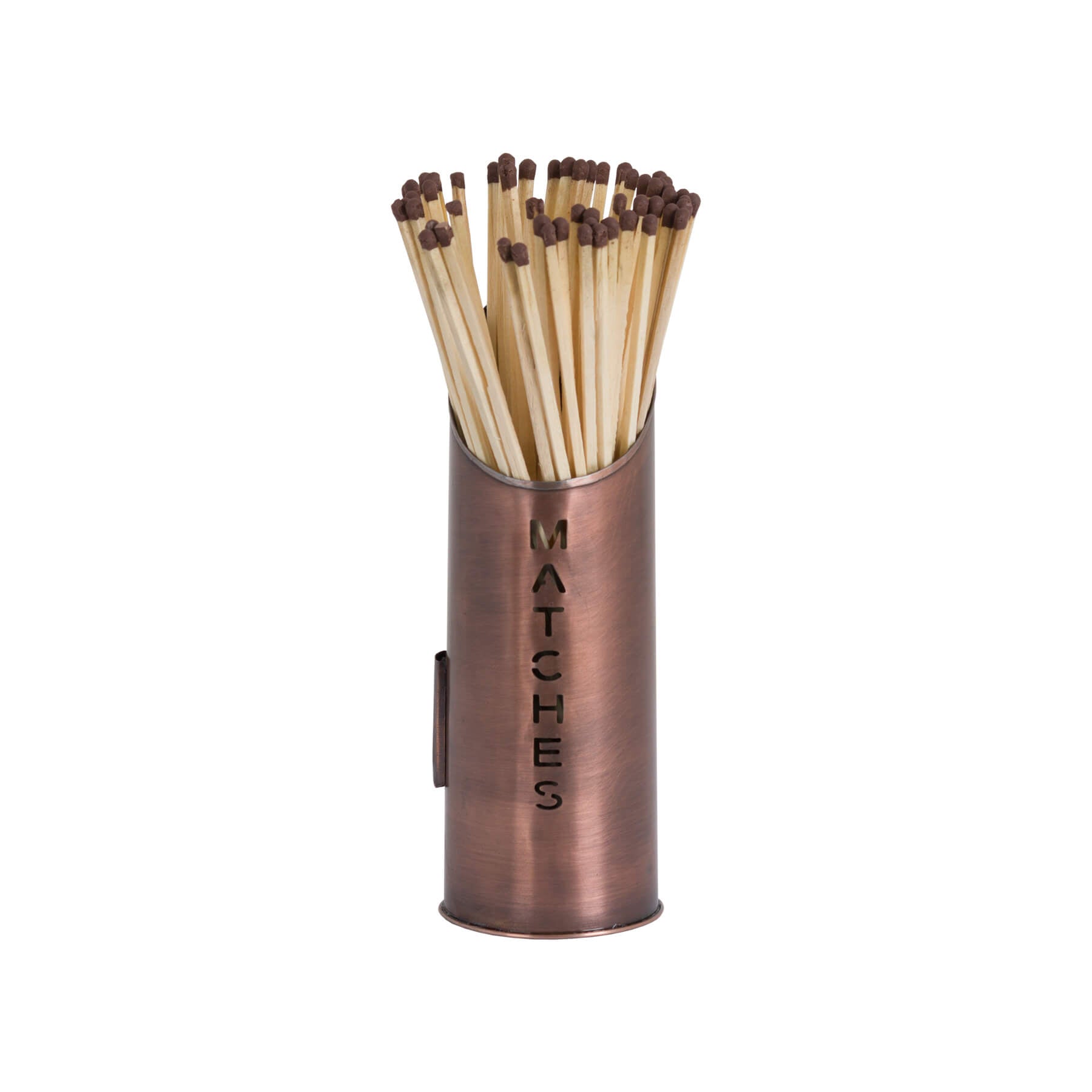 Luxury Copper Log Bucket Set | Kindling &amp; Match Holder Included