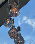 5 Light Cluster Evo Pendant Chandelier | Stairwell & High Ceiling Lighting UK