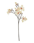 Pale Apricot Magnolia Stem Faux Bloom