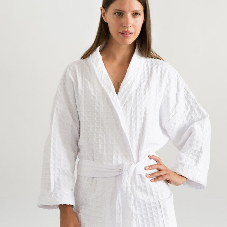 Lattice Weave Cotton Robe