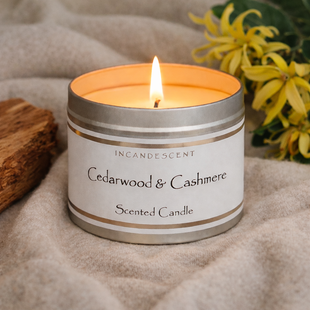 Cedarwood &amp; Cashmere Candle Tin