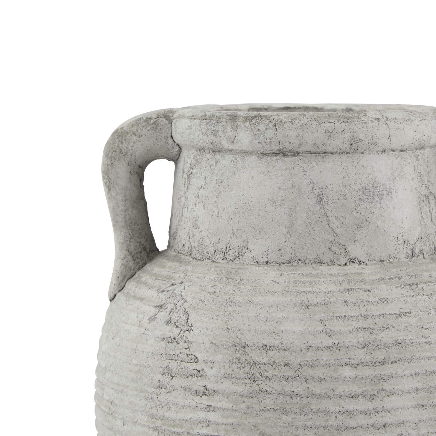 Handcrafted Stone Amphora Pot Athena Style