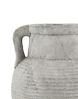 Handcrafted Stone Amphora Pot Athena Style