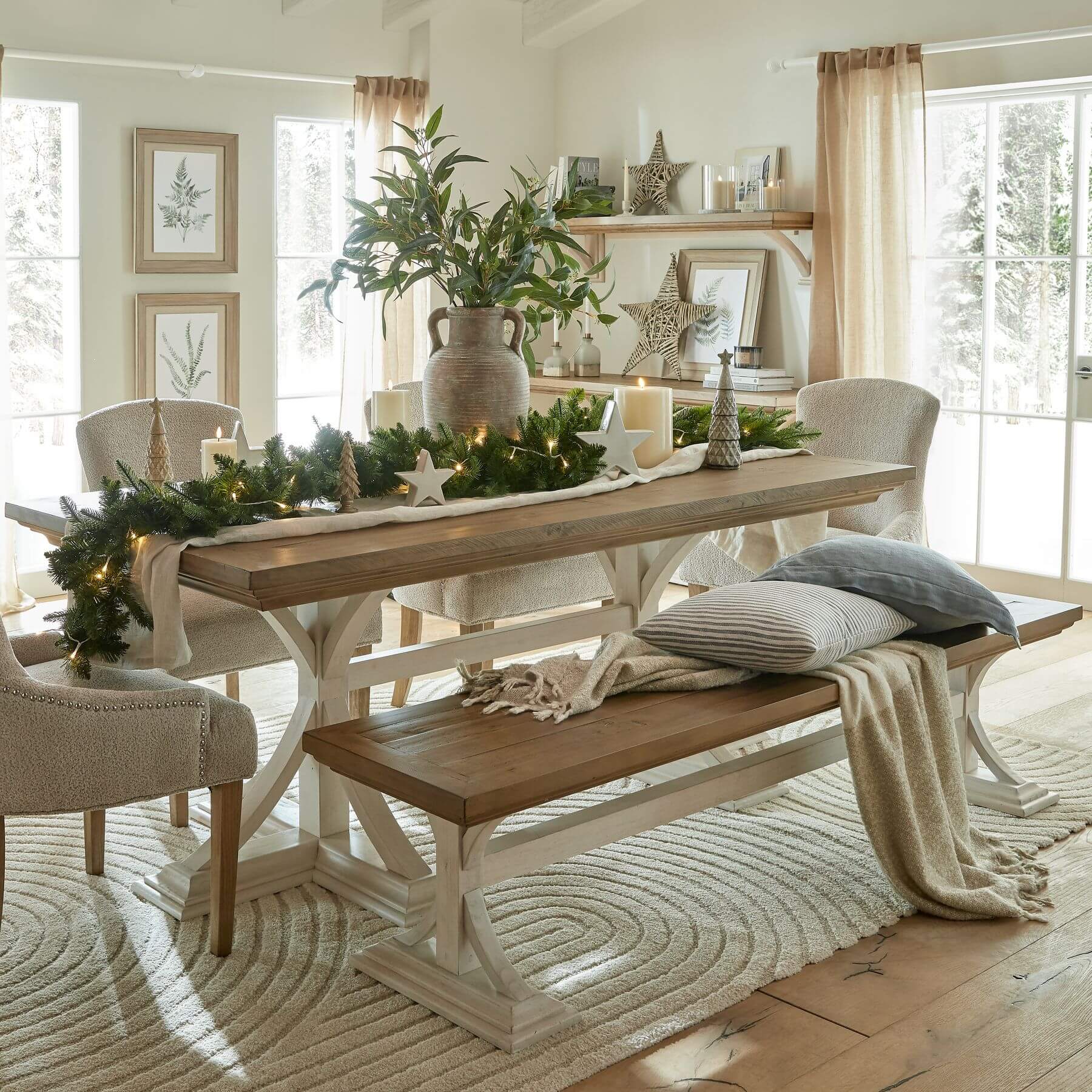 Elegant Large Ceramic Star Decor | Statement Home Accent