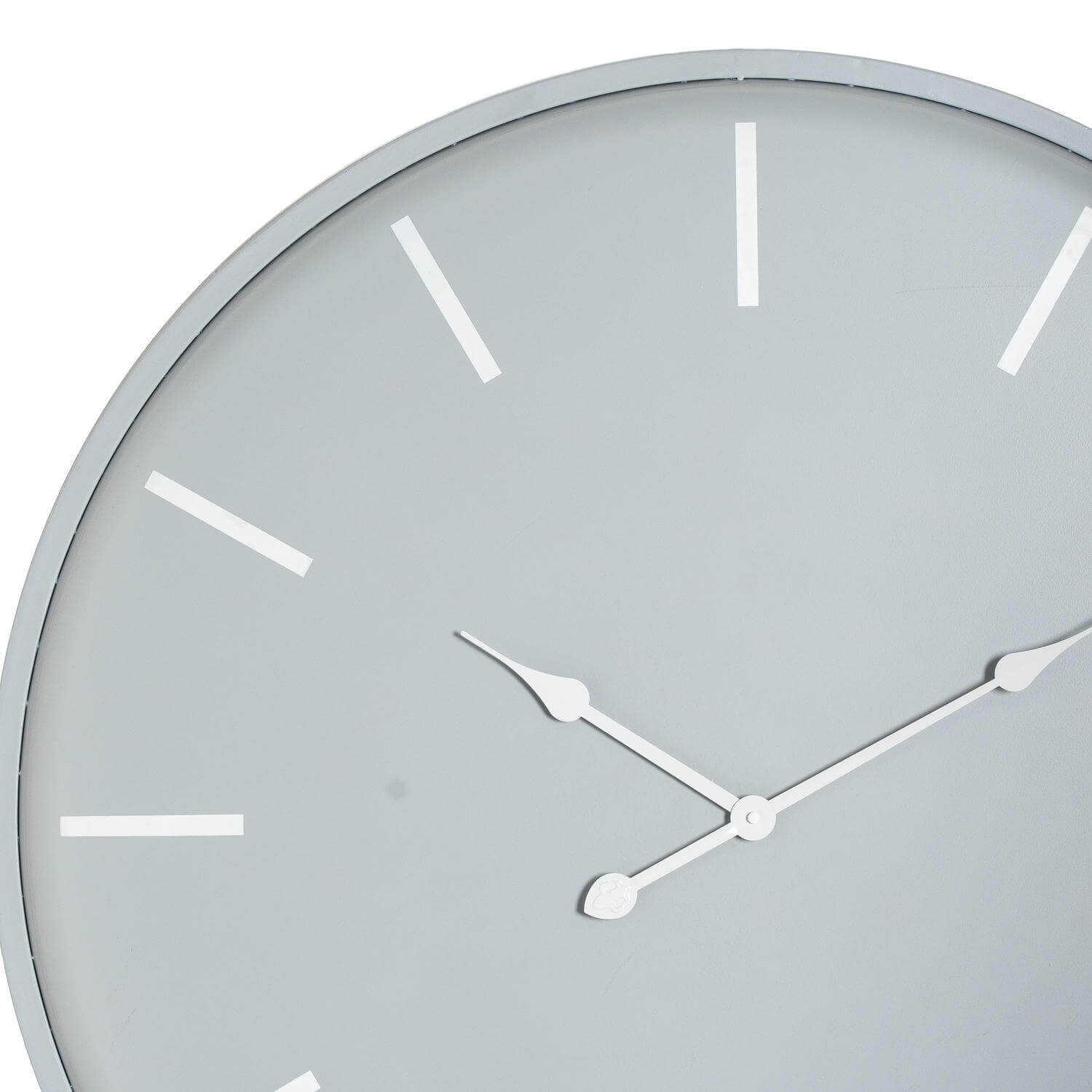 Large 80cm grey metal wall clock with minimalist design for modern or industrial decor  

*(98 characters)*  

âœ… **Keywords included:** wall clock, 80cm, grey, metal, minimalist, modern, industrial decor  
âœ… **Clear description:** Describes size, color, material, and style  
âœ… **SEO &amp; accessibility optimized:** Concise yet informative for shoppers and screen readers by Sostter at brixbailey.com
