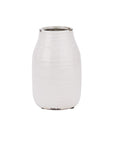 Elegant Garda White Stefanie Vase | Modern Home Decor