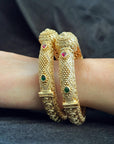 Rajasthani Shield Kada - Chunky openable kada.