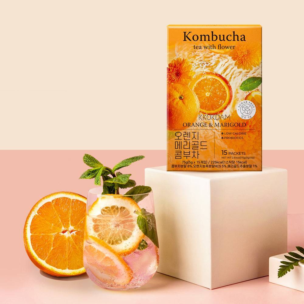 [Orange&amp;Marigold] Flower Kombucha Tea 1 Box (15 packets)