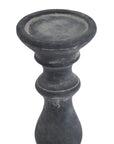 Grey Column Candle Holder for Modern Interiors