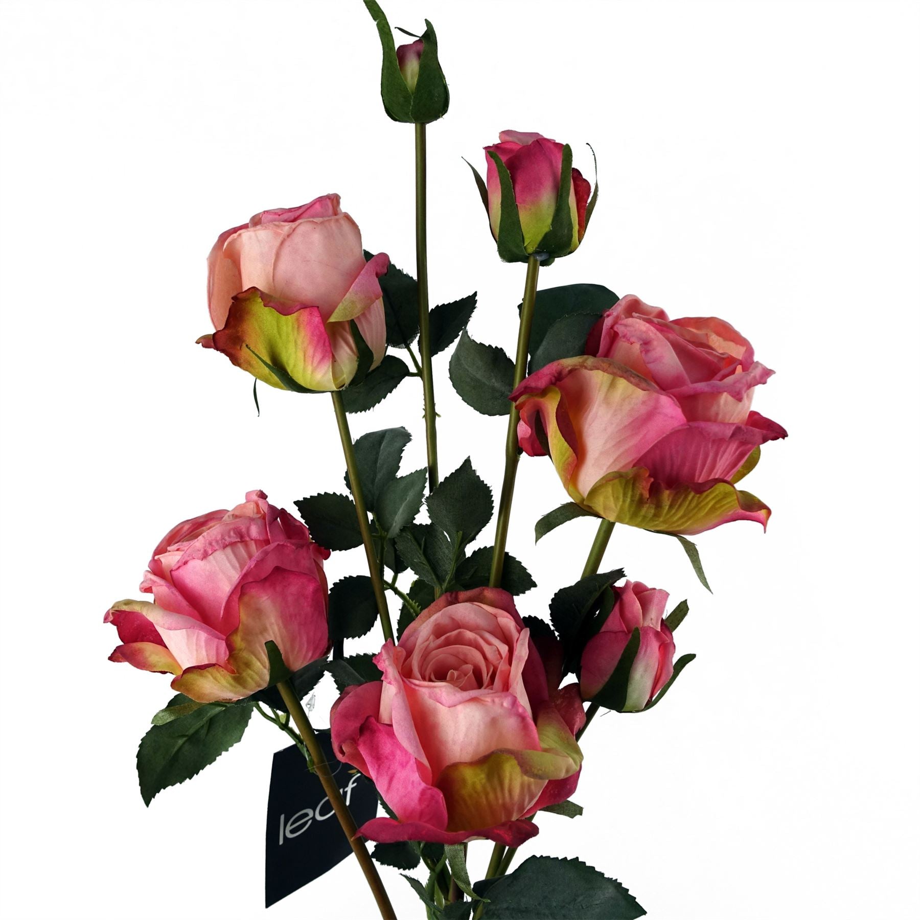 6 x Pink Rose Artificial Flowers-0