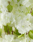 Pack of 6 x Artificial Flowers White Blossom Stem 100cm-2