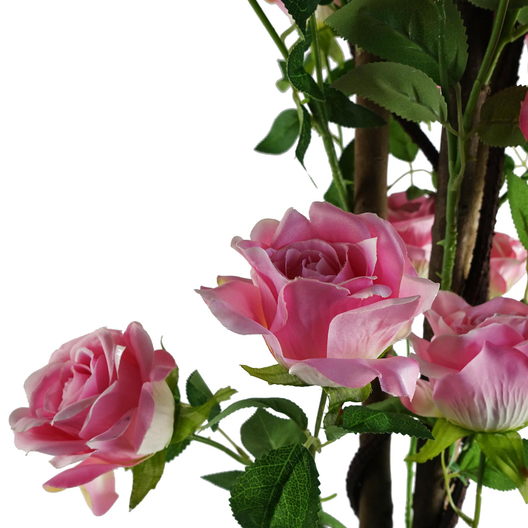 Artificial Pink Rose Tree Large-1