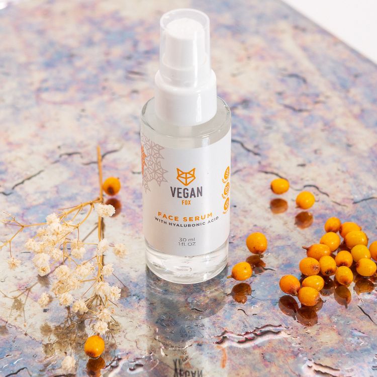 Hyaluronic Acid Serum with Vitamin C – Anti-Wrinkle &amp; Hydrating by Vegan Fox at www.brixbailey.com