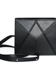 Handcrafted FACET Shoulder Bag – Quality Spanish Leather by Gerda Retter Design at www.brixbailey.com
