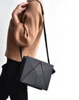Handcrafted FACET Leather Shoulder Bag – Designed in Estonia by Gerda Retter Design at www.brixbailey.com