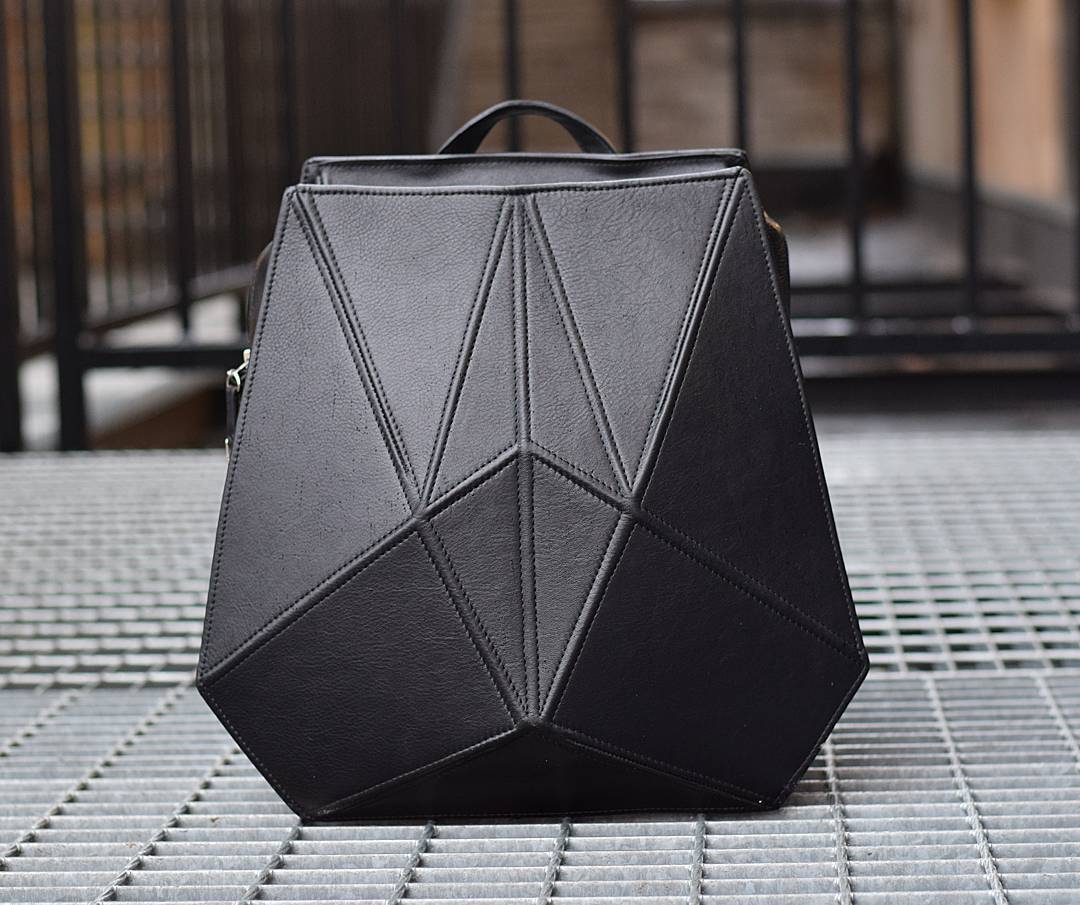 FACET Leather Backpack by Gerda Retter – Timeless &amp; Functional by Gerda Retter Design at www.brixbailey.com