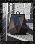 FACET Black Leather Backpack by Gerda Retter – Timeless Elegance by Gerda Retter Design at www.brixbailey.com