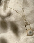 Solar Quartz Eye Necklace