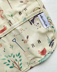 Long Sleeved Baby Bib - Farm Yard Print