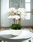 Faux Orchid Centerpiece Arrangement - 24"