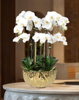 Faux Orchid Centerpiece Arrangement - 24"