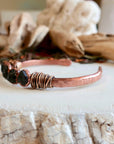 Raw Black Tourmaline Cuff - Protection | Handmade By Blackbird & Sage