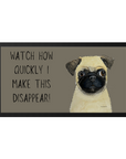Pug-tastic Pet Bowl Mat – For Messy Eaters with Style!