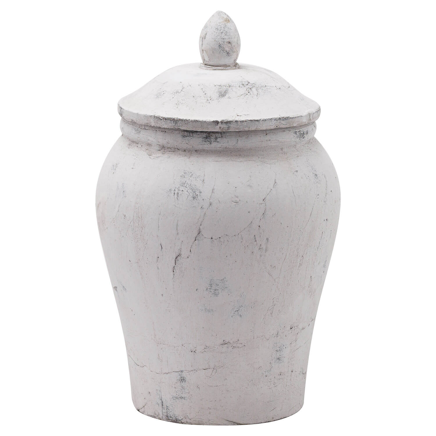Elegant Bloomville Ginger Jar | Handcrafted Stone Decor