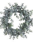 Frosted Eucalyptus Candle Wreath Large Statement Decoration