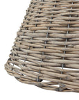 Handwoven Wicker Christmas Tree Skirt Rustic Brown