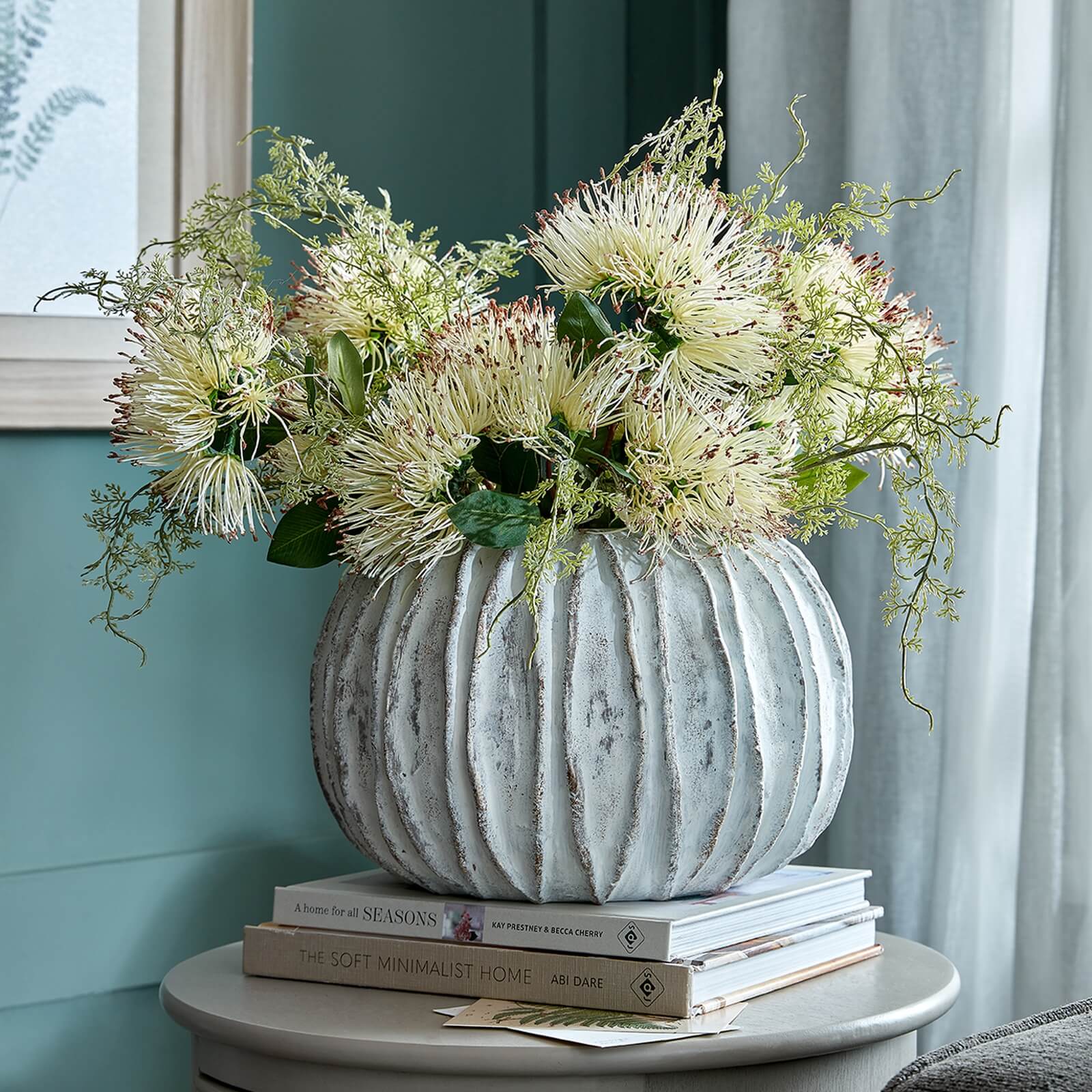 White Sculptural Ceramic Vase