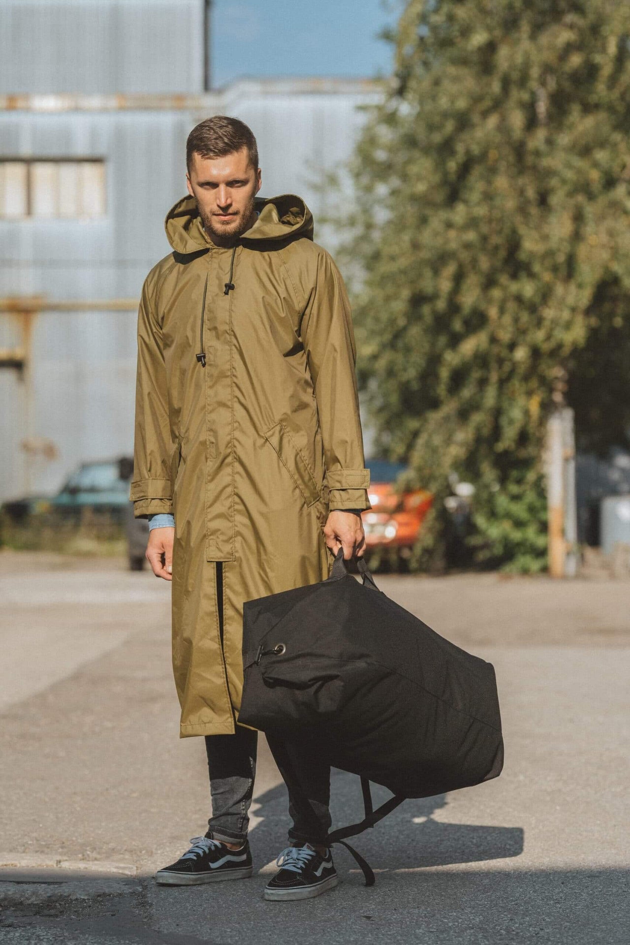 Galvi-Linda Black Duffle Bag 047 - Durable, Spacious & ISO Certified by Galvi Linda at www.brixbailey.com