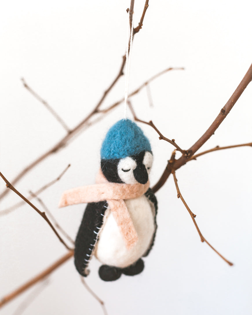 Penguin Felt Ornament-2