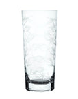 A Set Of Four Crystal Highballs with Fern Design