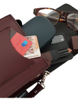 Handmade Leather Festival Phone Bag - Rose Quartz