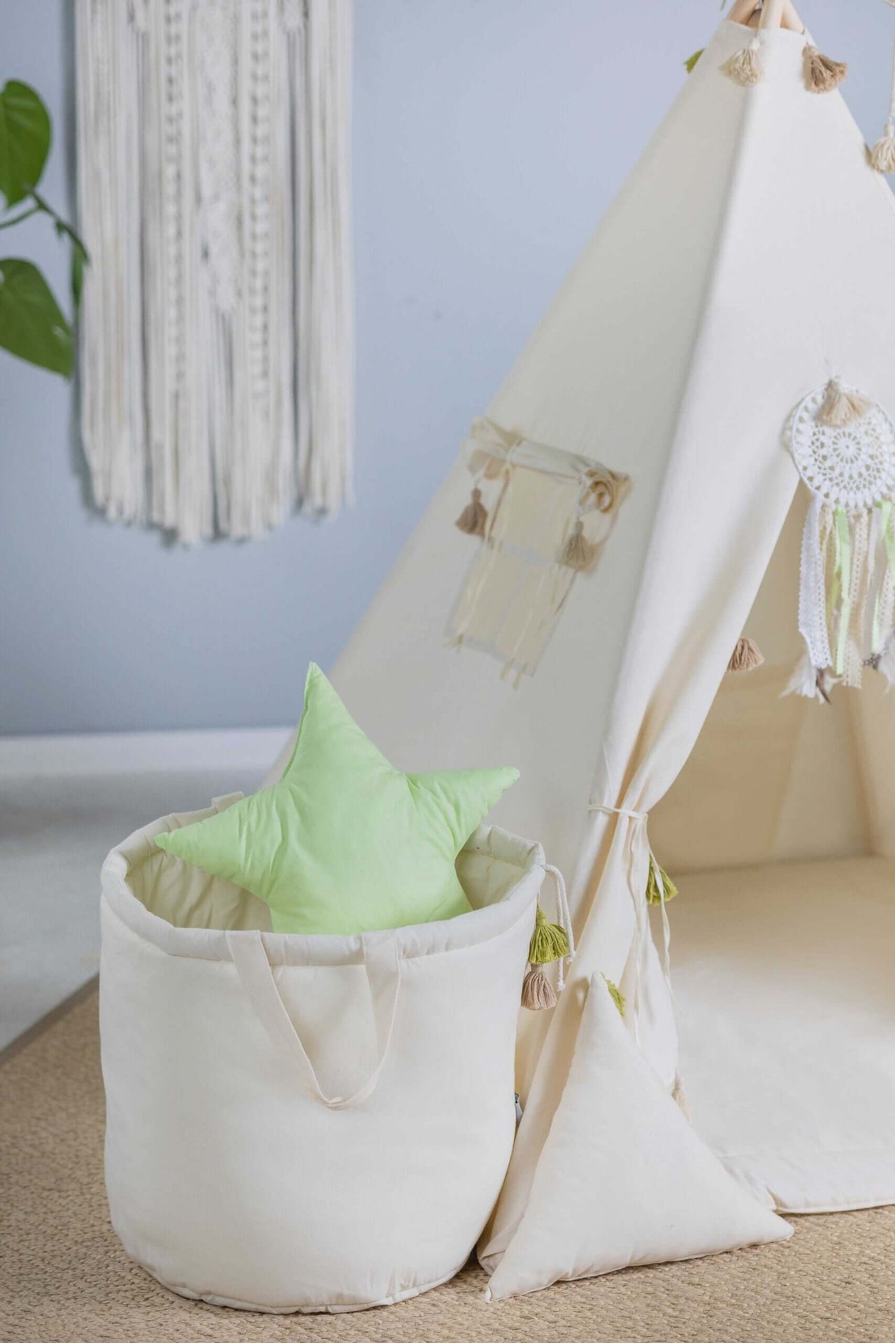 Whimsical Tipi Tent Set for Creative Kids – Cozy &amp; Portable by Sówka at brixbailey.com
