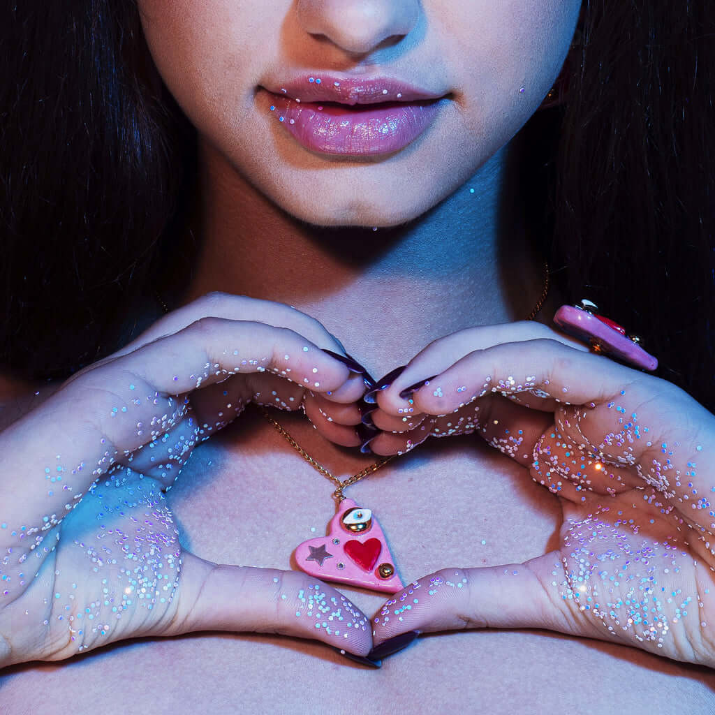 All You Need Is Love Necklace – Eye of Protection Charm & Gold Accents by SCULP at www.brixbailey.com