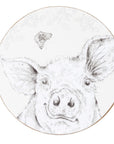 Fieldview Farm - Set of 4 Round Coasters Assorted Design