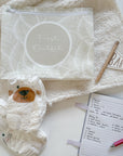 Hospital Bag Organiser Pouches - Unisex Beige Leaf Print