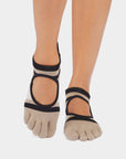 ToeSox Full Toe Bellarina Women's Yoga Grip Socks